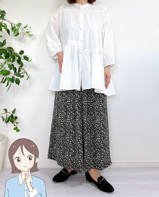 「涼しい！」「2枚目です」ハニーズの“スカートみたいなパンツ”ひんやり冷たくて気持ちいい！「サラサラの薄い生地なので、真夏にピッタリ」