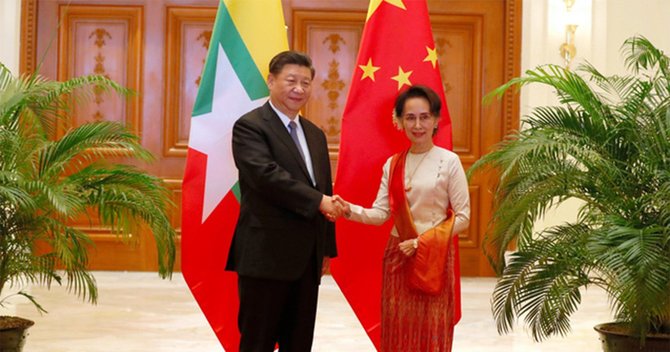 習近平国家主席,アウン・サン・スー・チー国家顧問