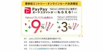 「Yahoo!トラベル」は“日曜日”か“5のつく日”に予約すれば、最大10％もお得に旅行に行ける！「PayPayボーナスライト」が＋3～9％も貯まる企画を実施中！