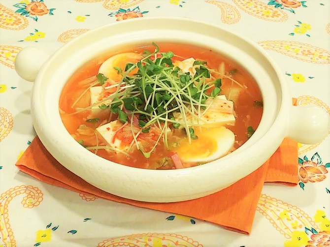 小鍋レシピ ピリ辛でおいしい 韓国風 ひんやり小鍋 の作り方 まいにち湯豆腐 ダイヤモンド オンライン