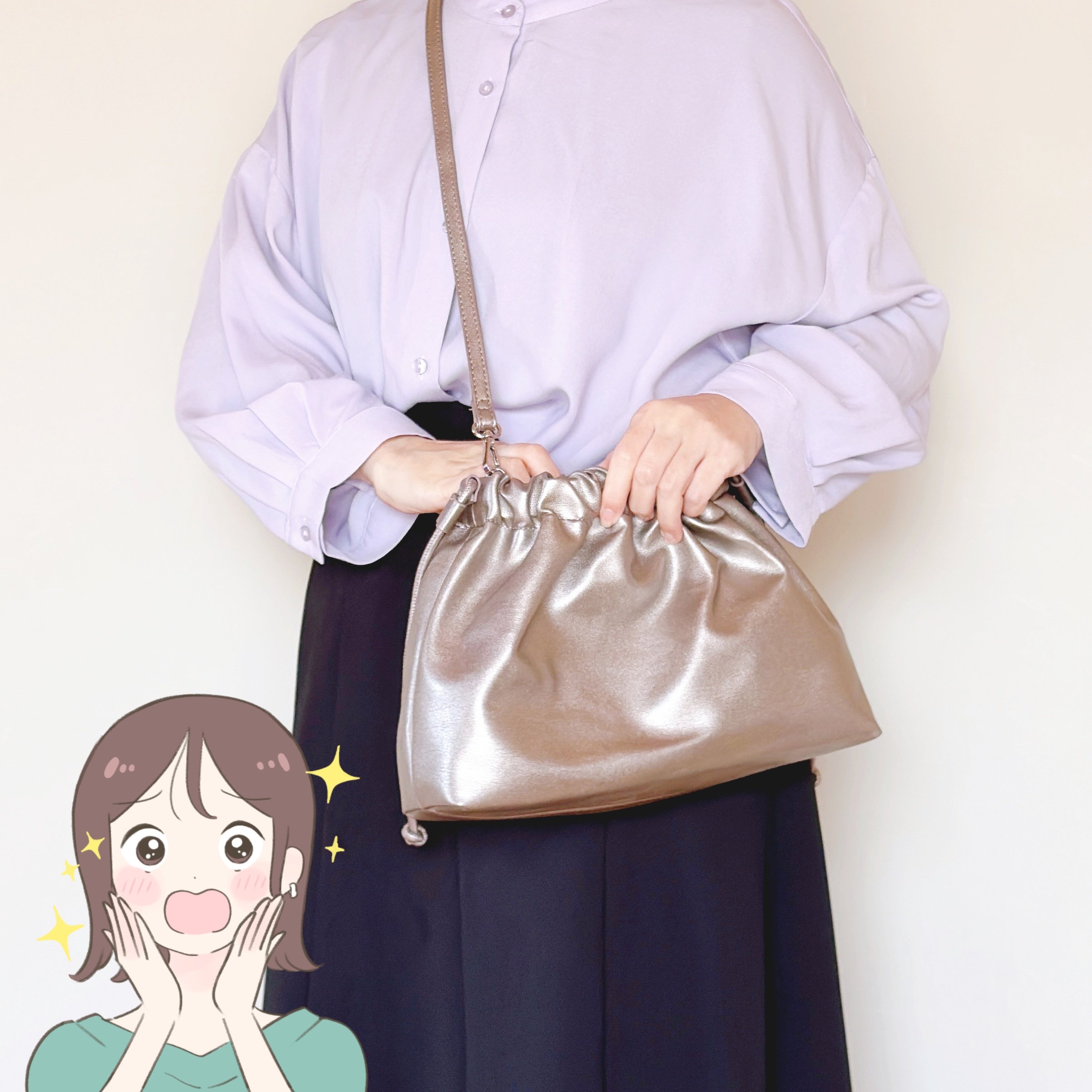 「全カラーリピ買いしました」ハニーズの“めちゃ軽バッグ”長財布やペットボトルがすっぽり入って使いやすい！「柔らかい素材で大容量」「開け閉めもラクです」