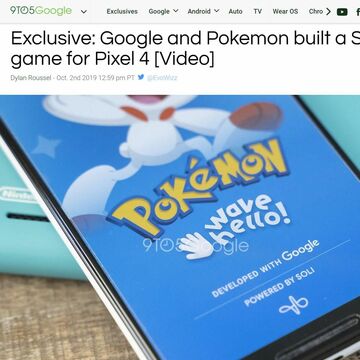 ポケモンがグーグルと共同でPixel 4デモアプリ開発