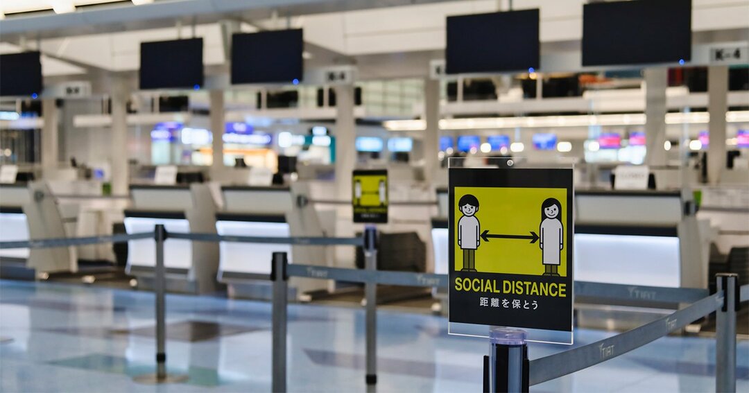 緊急事態宣言中の羽田空港