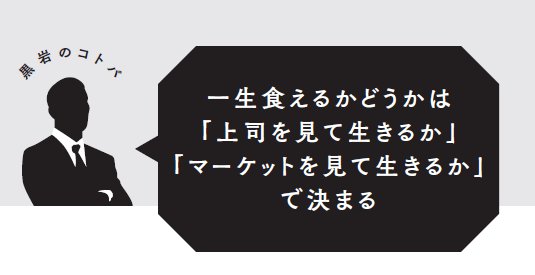 【転職名言】一生食えるかどうかは「上司を見て生きるか」「マーケットを見て生きるか」で決まる