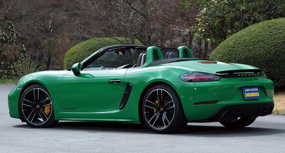 ポルシェ718ボクスターGTS4.0リアビュー