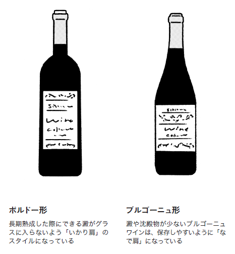 【教養としてのワイン】ワインのボトルの形に「いかり肩」と「なで肩」があるのはなぜ？