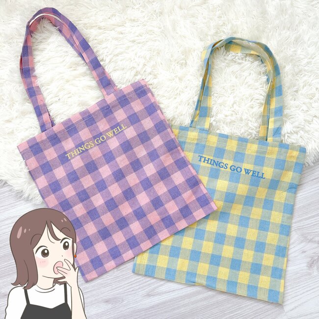 フランフランに売ってそう…！セリアの「おしゃれトートバッグ」が110円とは思えない可愛さ！コンパクトだけど意外と大容量で嬉しい！