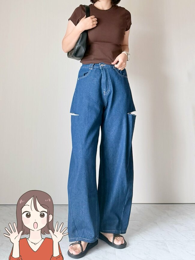 【しまむら】下半身が綺麗に見える！1969円の「脚長ワイドパンツ」ぽわんとしたフォルムがオシャレ！《購入レビュー》