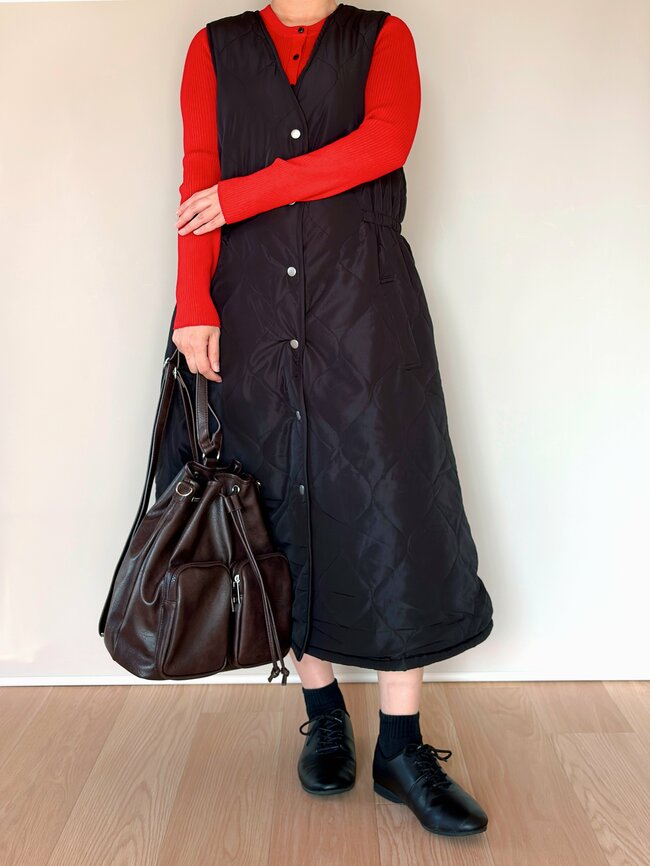 毛布を着てるみたい!しまむらの“2420円ジャンパースカート”羽織るだけでポカポカだから寒い日に手放せない!