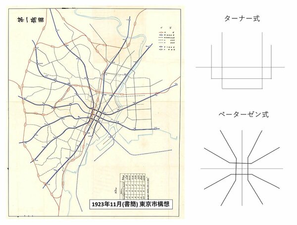 （画像3）今回発見された東京市書簡添付の「第一号図」