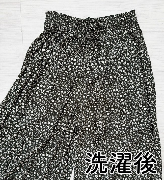 「涼しい！」「2枚目です」ハニーズの“スカートみたいなパンツ”ひんやり冷たくて気持ちいい！「サラサラの薄い生地なので、真夏にピッタリ」
