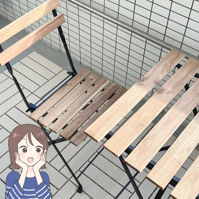 レビュー数は1700件以上で高評価！イケアの“ベランダに置ける家具”で幸福度が上がった「1人飲みにピッタリ」「日常が豊かになりました」