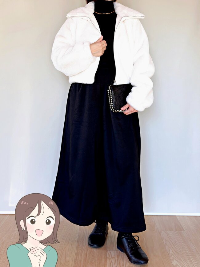 「2着買いました」ハニーズの“スカートみたいなパンツ”ぽかぽかで手放せない!「暖かくって軽い」「色々な服に合わせやすい」