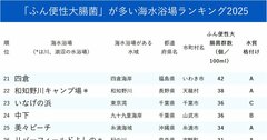「ふん便性大腸菌」が多い海水浴場ランキング2025【全69カ所・完全版】