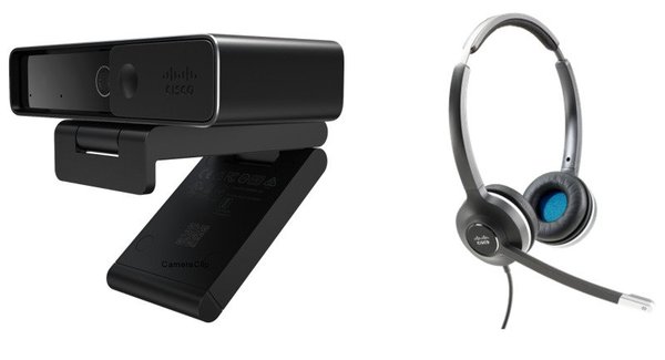 Cisco Webex Desk Camera」「Cisco Headset 532