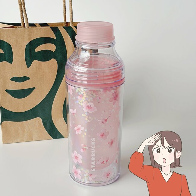 「可愛すぎる〜！」「やっぱ買っちゃう」スタバの“きらきら輝くボトル”桜の花だらけでテンション上がる！「めっちゃ可愛いくてお気に入り」