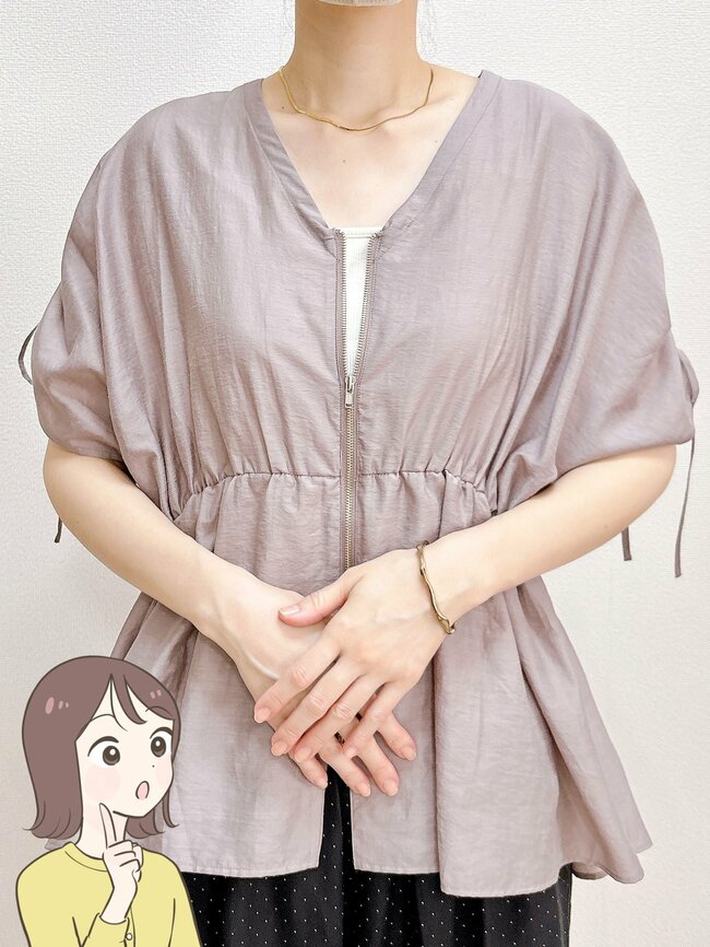 「めちゃくちゃ細見えします」ハニーズの“着痩せブラウス”ひんやり涼しくて快適です！「ぽっこりお腹が気になる方にもおすすめ」《購入レビュー》