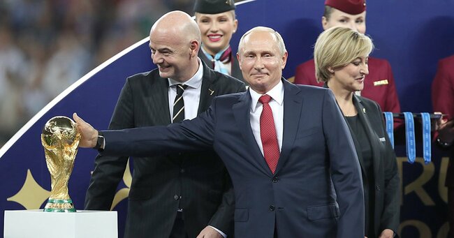 プーチン大統領,ウクライナ問題、国際サッカーと露「20年来友好」に影