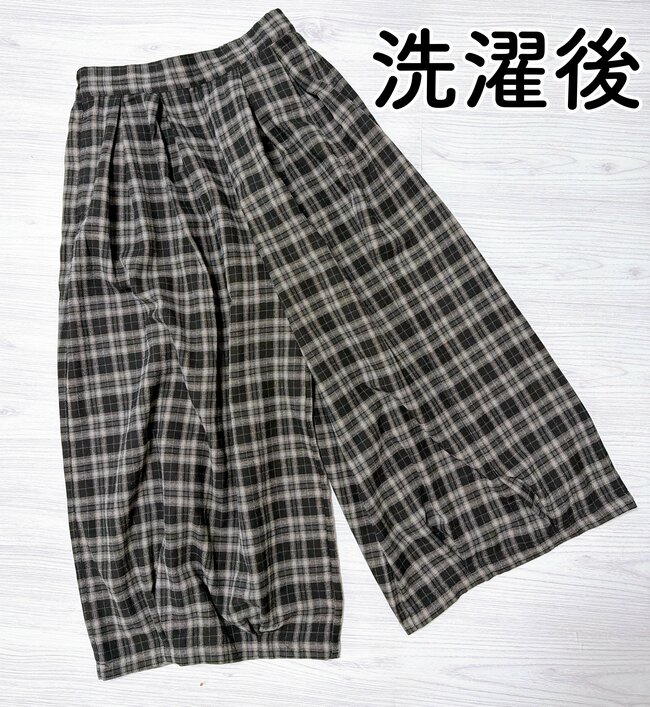 お尻や太ももが目立ちにくい！しまむらの「スカートみたいなパンツ」ふんわりシルエットでレトロ可愛い…！《購入レビュー》