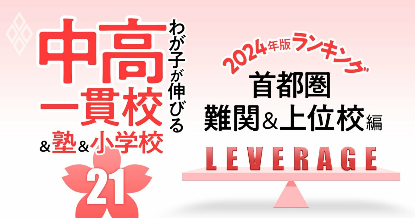 ダイヤモンドセレクト 中高一貫校・高校大学合格力ランキング 2024年入試版