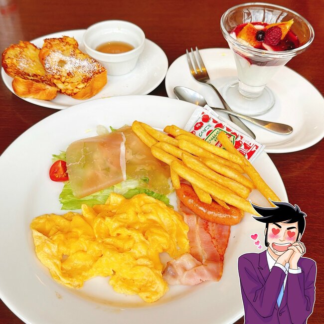 【デニーズ】こりゃ朝から長居しちゃうよ…！土日祝限定の「よくばりモーニング」好きなものだらけで贅沢すぎる！《実食レビュー》