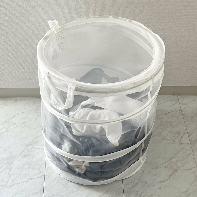 「3つ購入しました」イケアの“小さく畳める洗濯カゴ”大容量で使いやすい！「丈夫なので何年も使えます」「家族4人の洗濯物も入ります」