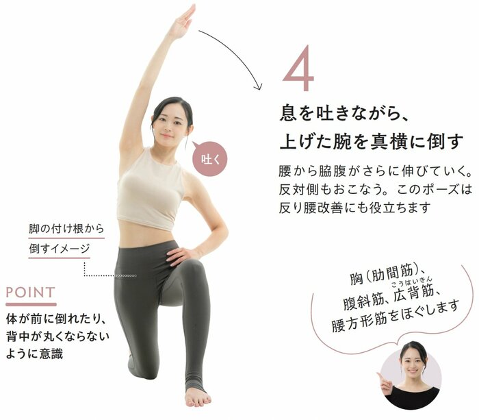 息を吐きながら、上げた腕を真横に倒す