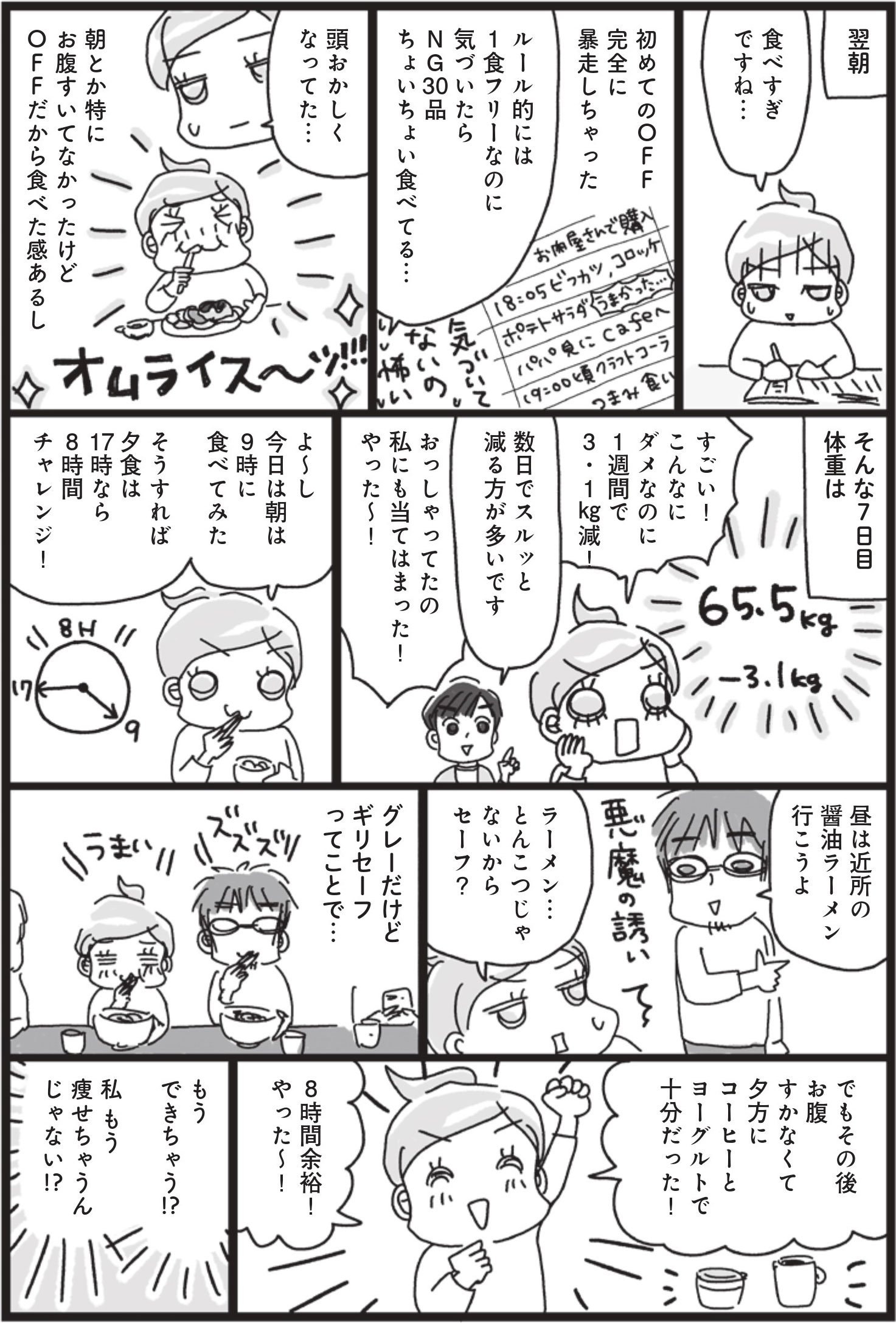 『挑戦マンガ アラフィフ母さんが3か月で7kg痩せた！奇跡の仕組みダイエット』（主婦の友社）