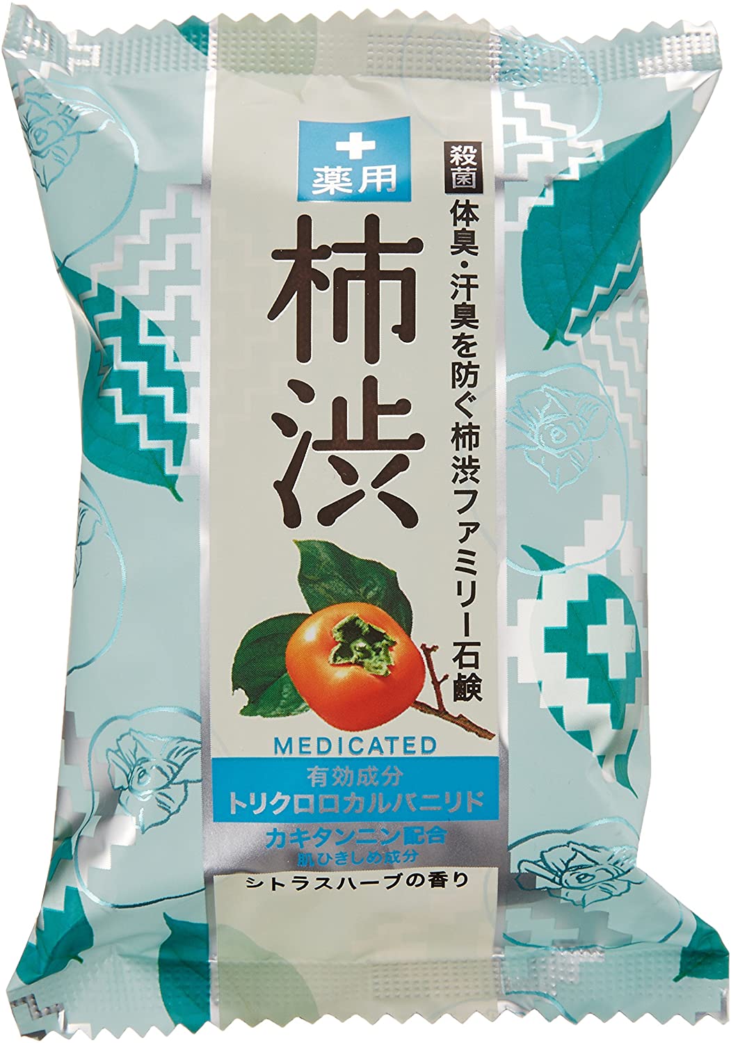 ペリカン石鹸 薬用ファミリー 柿渋石けん 80g × 2個