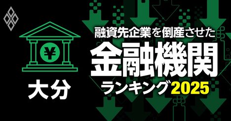融資先企業を「倒産」させた金融機関ランキング【大分】3位豊和銀行、1位は？