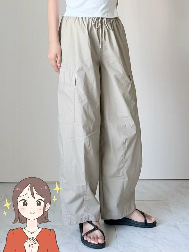 【ユニクロ】「毎日はきたくなる」サラッと涼しい“着痩せワイドパンツ”ぽわんとしたフォルムがオシャレ！「涼しく快適です」「夏の暑い日も爽やか」《購入レビュー》