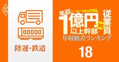 【陸運・鉄道12人】年収1億円以上の幹部vs従業員「年収格差」ランキング！1位は従業員の69倍…佐川、ヤマト、西武の格差の実態は？