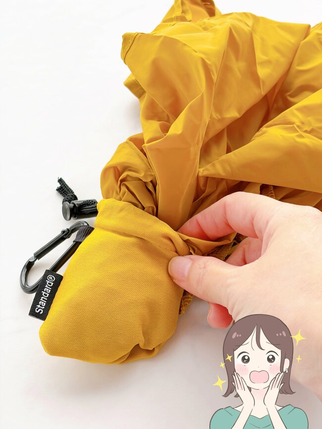 「追加で2個買った」ダイソー姉妹店の“畳まなくていいエコバッグ”が便利すぎる！「めちゃくちゃ軽い」「コンパクトでポケットにも入る」