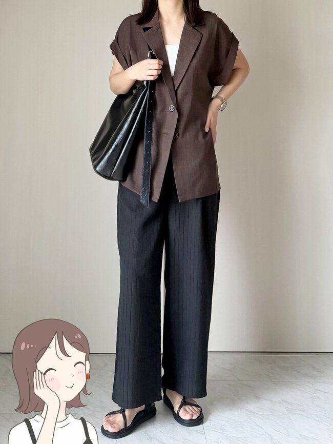 【しまむら】サラッとして気持ちいい！1639円の「楽ちんワイドパンツ」はき心地よすぎて色違いもほしい！《購入レビュー》