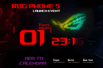 ROG Phone 5の発表は来週10日、オンライン配信も予定
