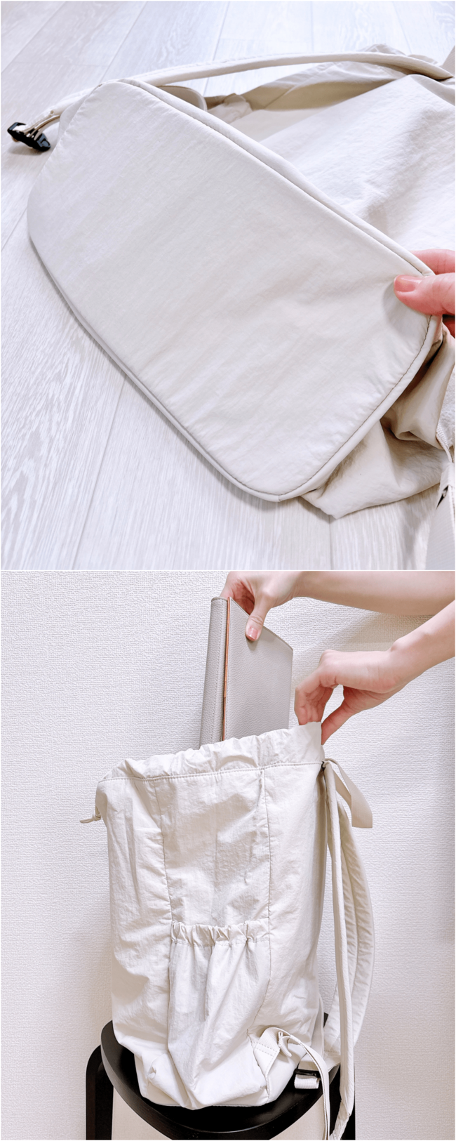 「軽量で疲れない」「どんな服にも似合う」GUの“たっぷり入るリュック”が毎日使いたくなるオシャレさ！「買って後悔ないです」【購入レビュー】