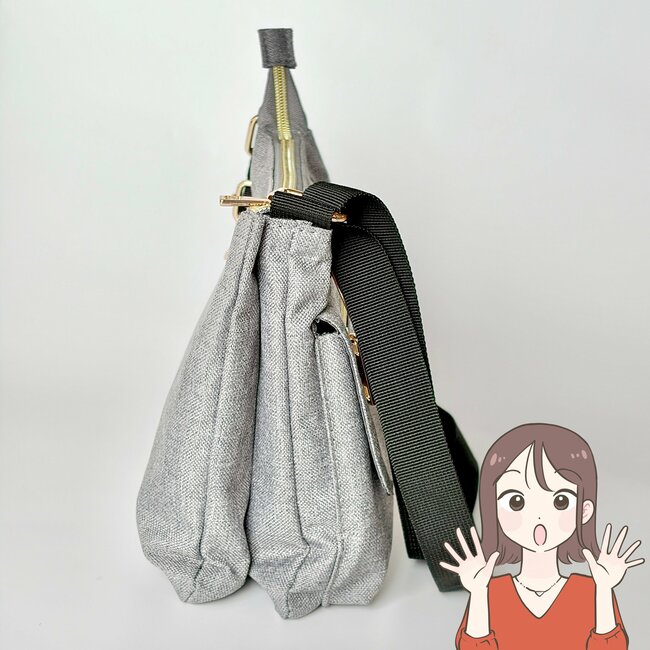 もうポーチいらないかも…!しまむらの「ポケットいっぱいバッグ」収納力が異次元すぎる!お財布がわりにも使えて便利!