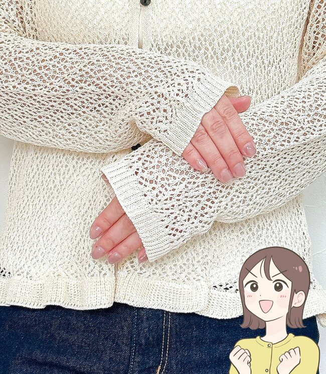 オンラインは即完売！【しまむら】人気コラボの「透かし編みカーディガン」が美しすぎる…1639円とは思えないよ！