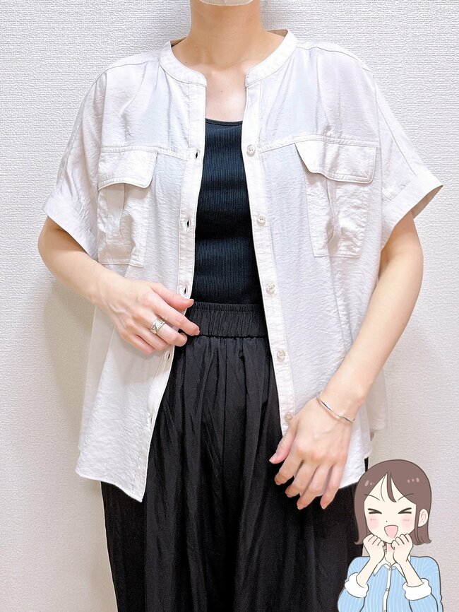 「毎日着たい」「色違いで購入」ハニーズの“楽ちんブラウス”すぽんと着るだけでオシャレ！「一目惚れしました」