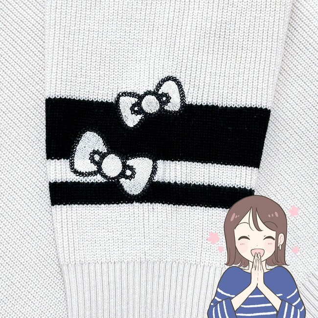 グローバルワークは天才なの…？主張しすぎない「キティちゃんの春ニット」さりげないデザインが可愛すぎる！