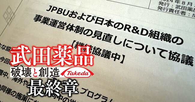 武田薬品 「破壊と創造」最終章