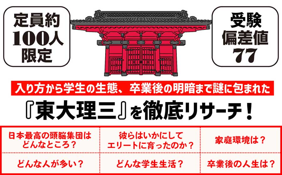 偏差値No.1「東大理三」に受かる人はどんな人? 20年の取材で見えた意外な素顔