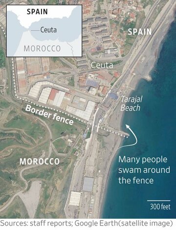 スペイン、飛び地に移民6万人殺到から統制を回復