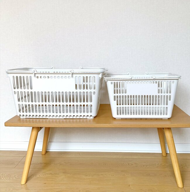 便利すぎて5個まとめ買いした…！無印良品の“スーパーみたいな買い物カゴ”もうエコバッグには戻れないわ！「母、楽になりました！」「なんでもポイポイ入れられます」《購入レビュー》