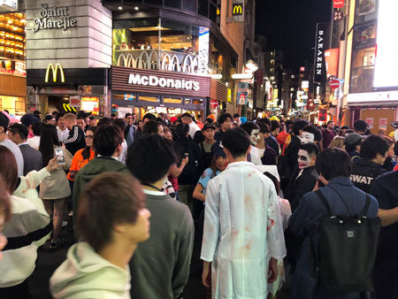 暴徒化が問題となっている渋谷のハロウィン