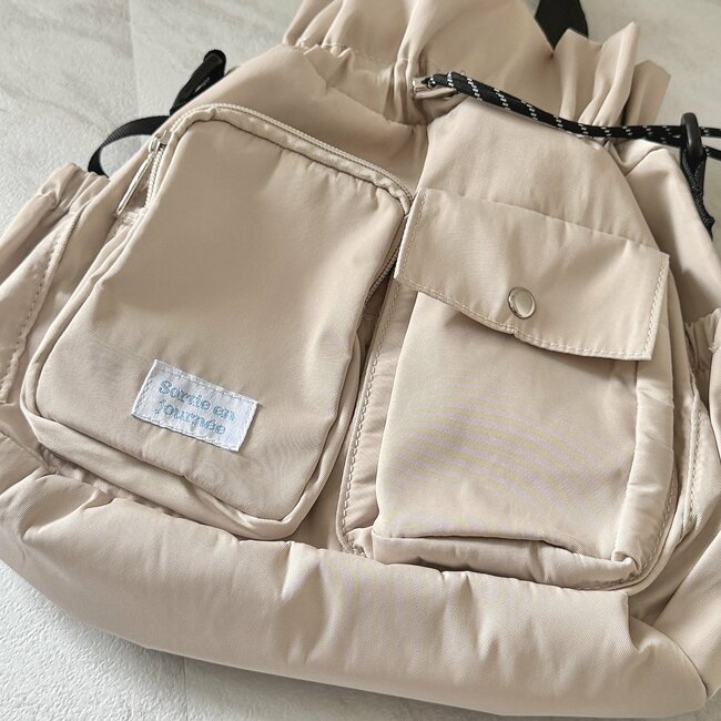 【しまむら】ガバッと開いて使いやすい！2420円の「ポケットたくさんバッグ」コロンとした丸みのあるフォルムが可愛い！《購入レビュー》