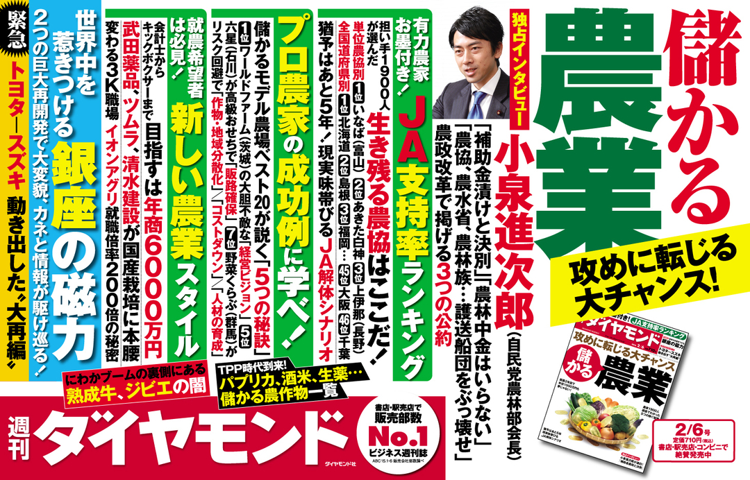 生き残る農協はどこだ!<br />全国JA支持率ランキング
