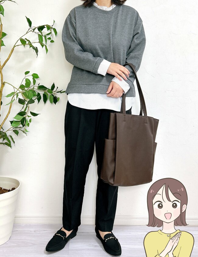 すぽんと着るだけでコーデが完成！しまむらの「1639円トップス」お尻が隠れる長さで体型カバーもバッチリ！