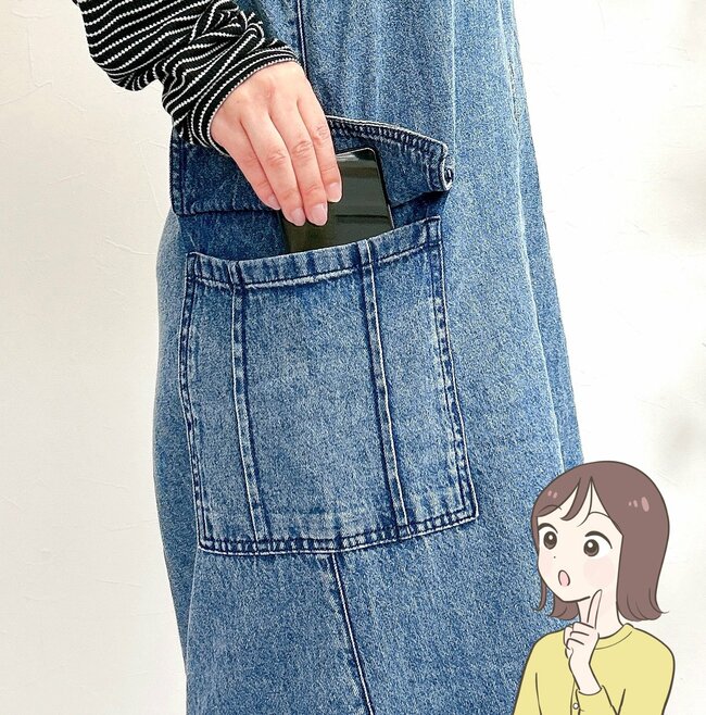 【しまむら】すぽんと着るだけでかわいい！2420円の「着痩せジャンスカ」まるっと体型カバーできて楽ちん！