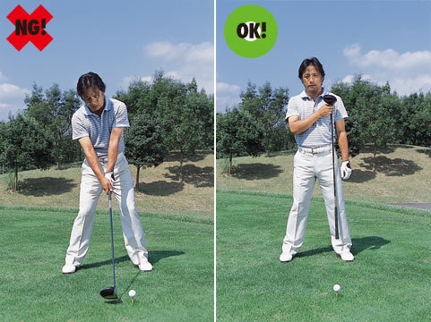ドライバーのボール位置は左わきの下に 金谷多一郎golf 熱血 セオリー演習 ダイヤモンド オンライン
